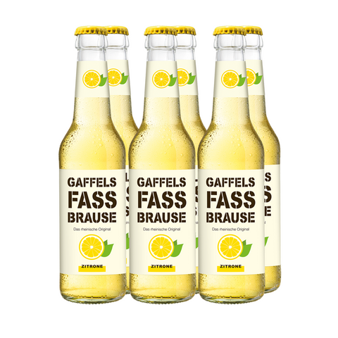 GAFFELS FASSBRAUSE ZITRONE 6 X 0,33L