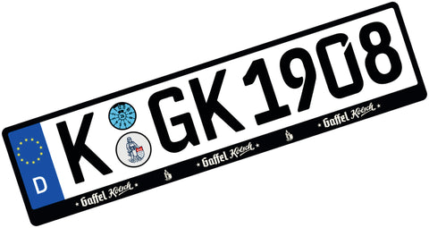 Kennzeichenhalter Gaffel Kölsch