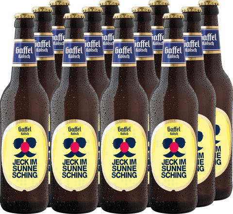 Jeck im Sunneshing X GAFFEL KÖLSCH 12 X 0,33l