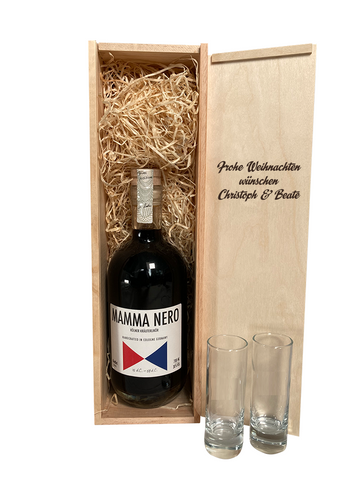 Geschenkverpackung  "Mamma Nero" 0,7 l
