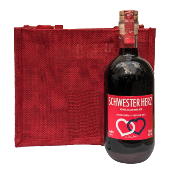 "SCHWESTER HERZ" 0,7 l in Geschenktasche