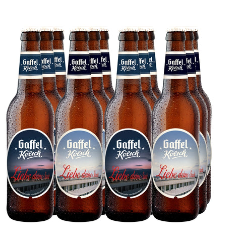 Gaffel Kölsch 12 x 0,33l Flasche "Liebe Deine Stadt"