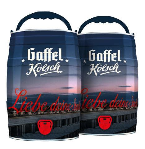 Gaffel 2 x 5l Partyfass "Liebe Deine Stadt"