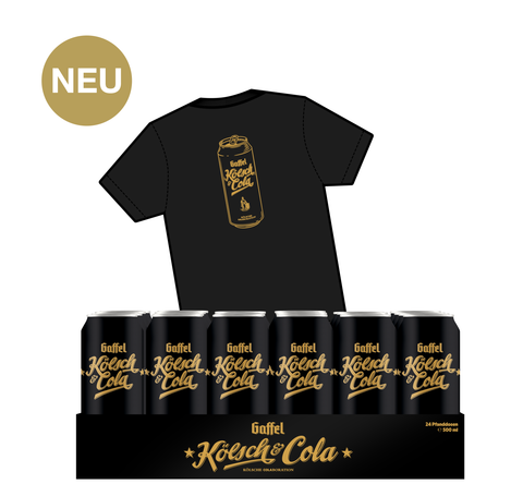 GAFFEL Kölsch & Cola Tray 24 X 0,5 L - T-Shirt "Gratis"